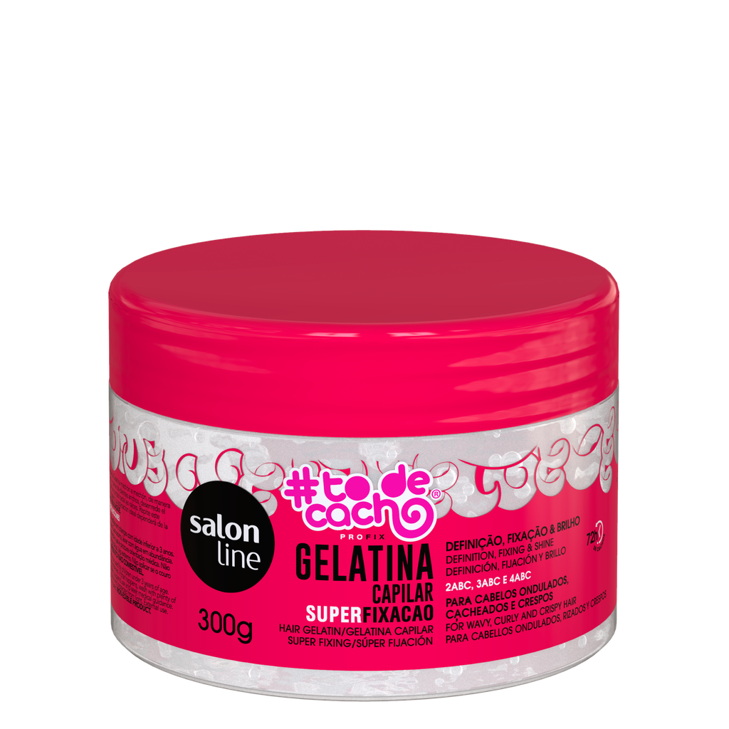Gélatine - #ToDeCacho Super Fixation - Offre une Définition Intense et une Tenue Longue Durée - Salon Line 300g