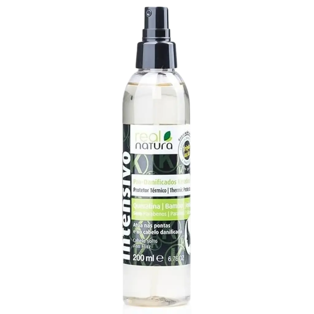 Spray Protecteur Thermique - Pro-Danificados Kératine Bambu Jojoba - Real Natura 200ml