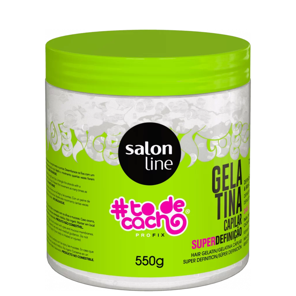 Gelatina - #ToDeCacho Super Definição - Define e Controla os Cachos - Salon Line 550g