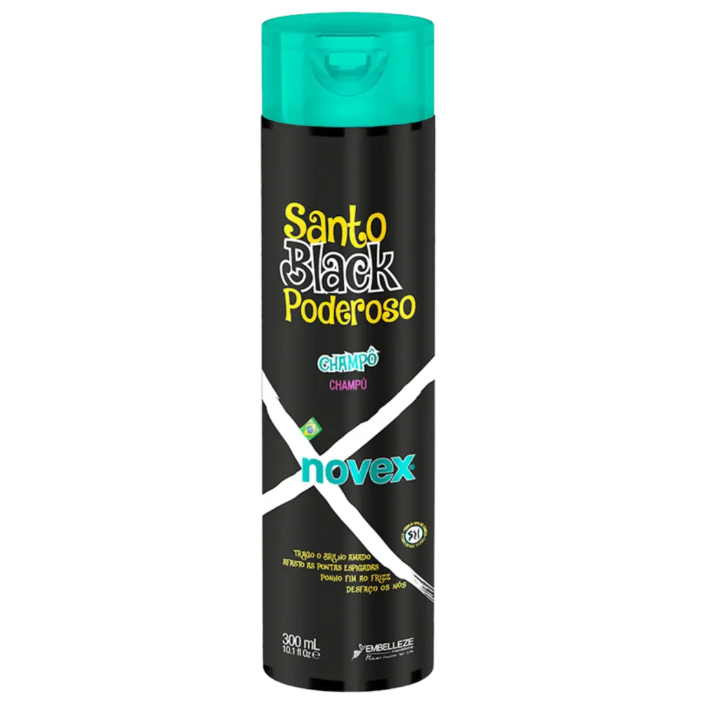 Shampooing Hydratant - Santo Black Poderoso - Novex 300ml