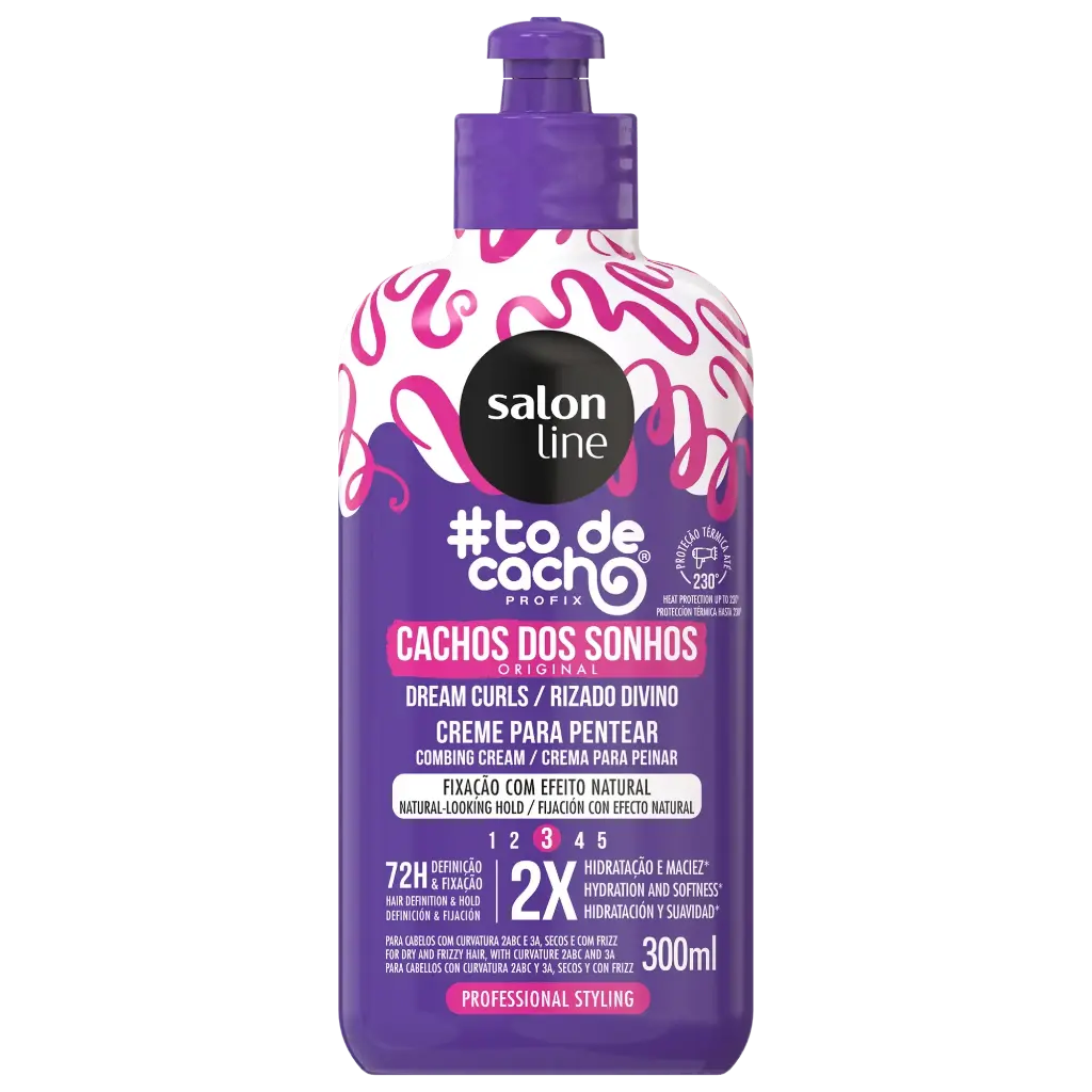 Crème Coiffante Pour Cheveux Bouclés - #To de Cacho Profix - Cacho dos Sonhos - Salon Line 300ml