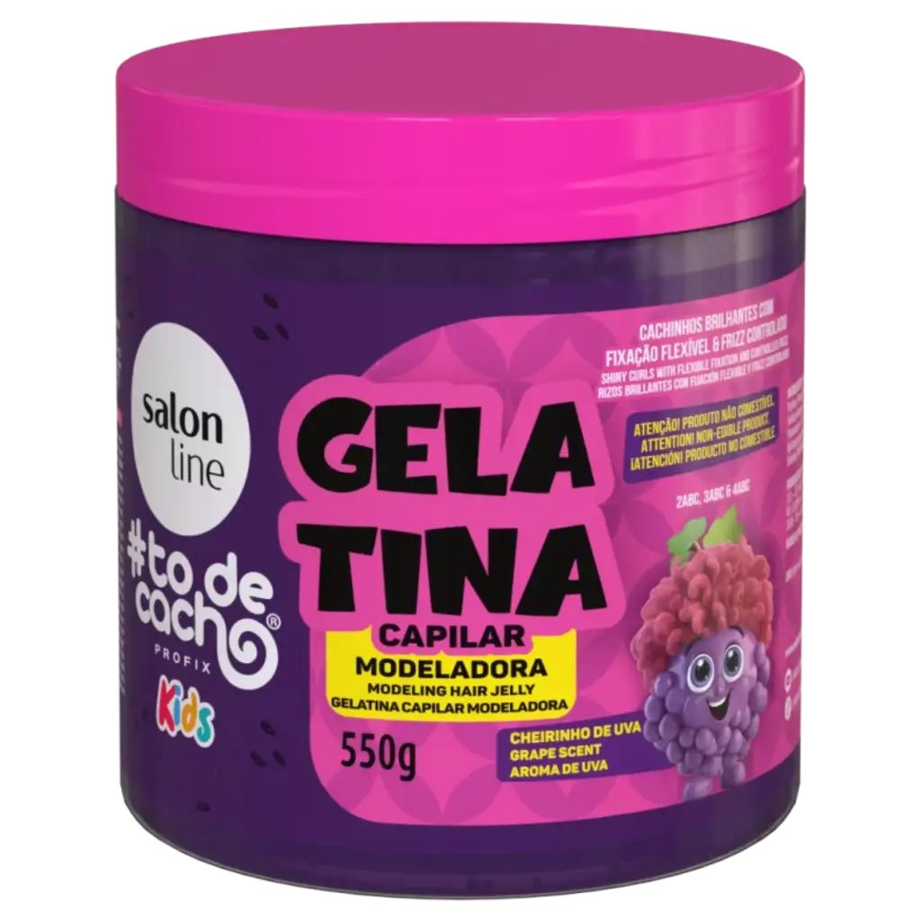 Gelée Capillaire Modelatrice pour Enfants - SOS Cachos Kids Uva - Salon Line 550g