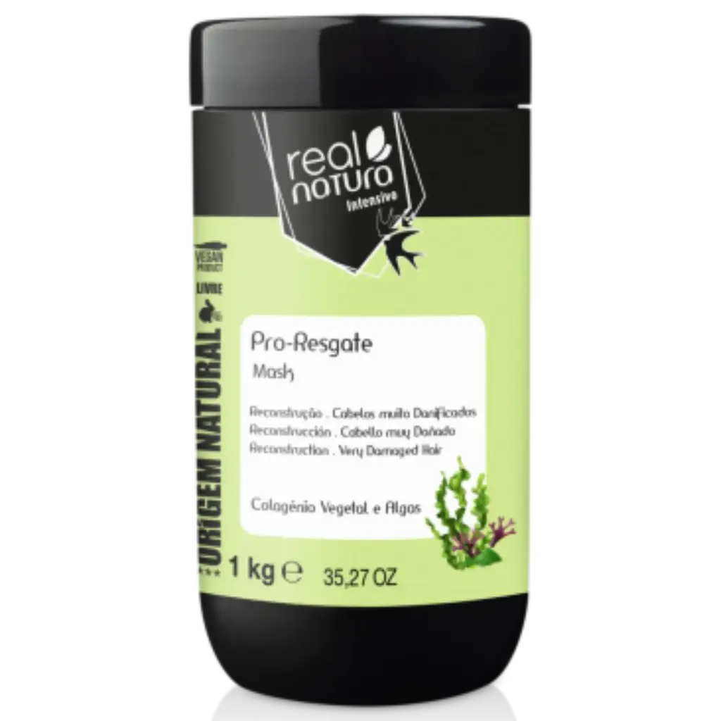 Reconstructive Mask - Spirulina and Chlorella Algae - Pro-Resgate - Real Natura 1kg