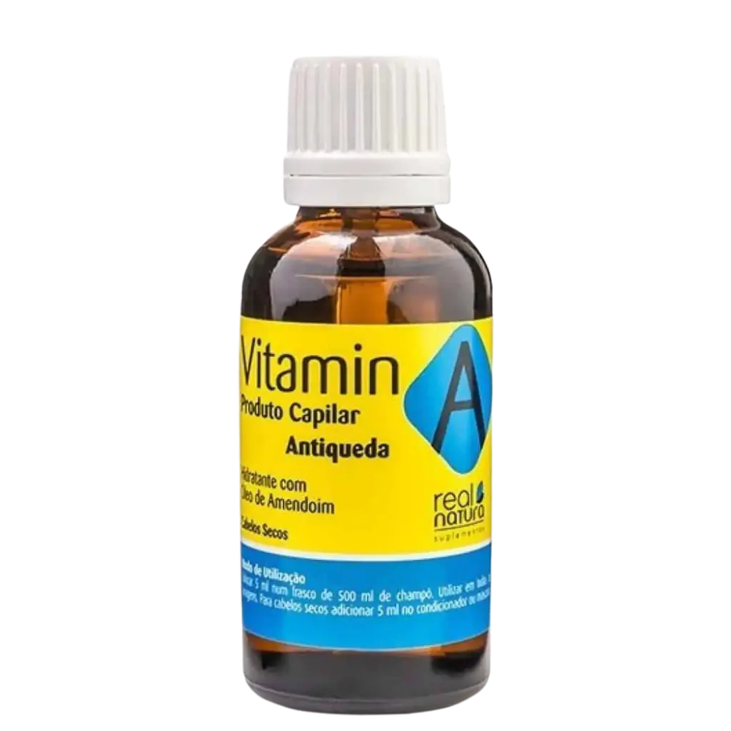 Vitamine A - Produit Capillaire Anti-Chute - Hydratant à l'Huile d'Arachide - Real Natura 30ml