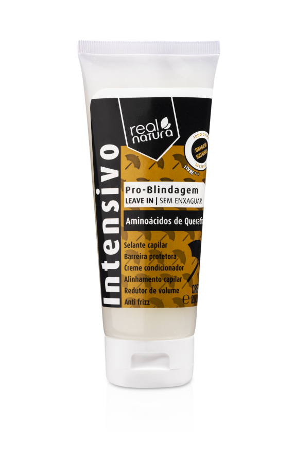 Crème de coiffage scellant capillaire - Pro-Blindage - Acides aminés de kératine - Real Natura 200ml