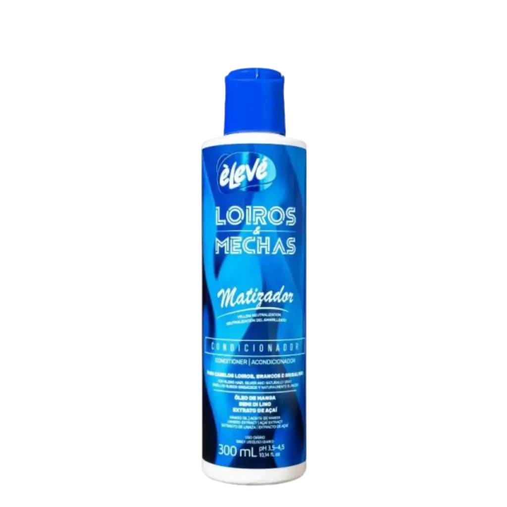 Après-Shampooing - Loiros e Mechas - Tonifie et Améliore les Cheveux Blonds, Blancs et Gris - Élevé 300ml