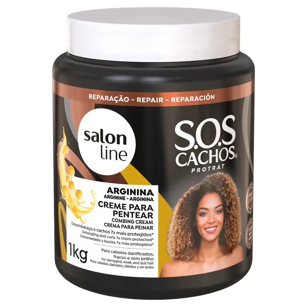 Crème Coiffante Réparatrice - SOS Boucles Arginine - Salon Line - 1kg