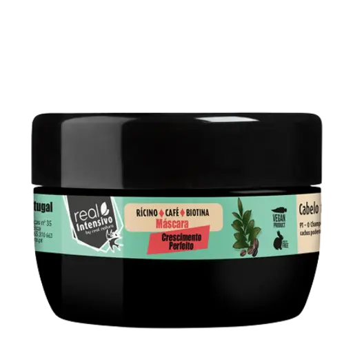 [5600493409578] Masque "Crescimento Perfeito - Ricin, Café, Biotine" Real Natura 350ml