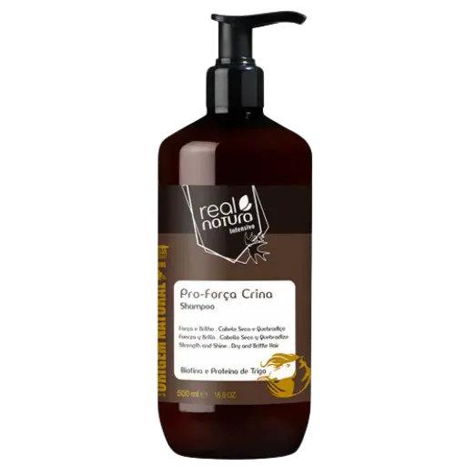 [5600493403040] Shampooing sans sel - Pro-Força Crina- Biotine et Protéine de Blé  - Real Natura  500ml