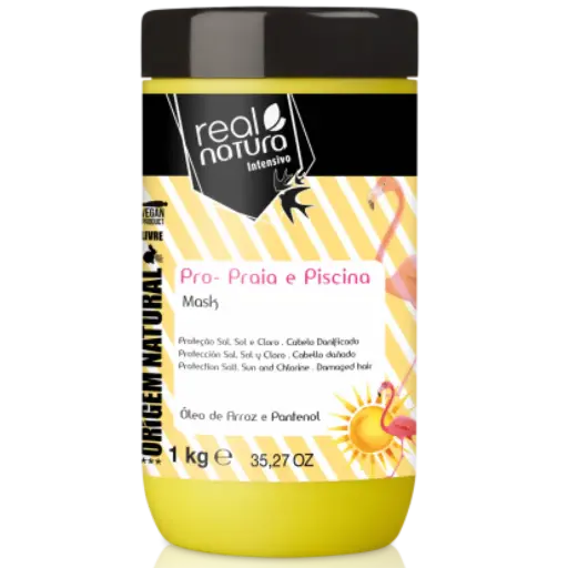 [5600493406201] Masque d'Été - Pro-Mar e Piscina - Huile de Riz et Panthénol - Real Natura 1Kg