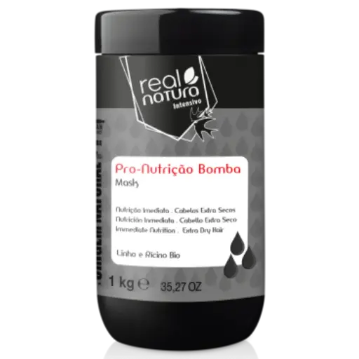 [5600493405501] Masque - Pro-Nutrição Bomba - Cheveux Extra Secs - Real Natura 1kg
