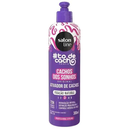 [7908458325276] Crème Coiffante avec Activateur de Boucles - #To de Cacho Profix - Cacho dos Sonhos - Salon Line 300ml