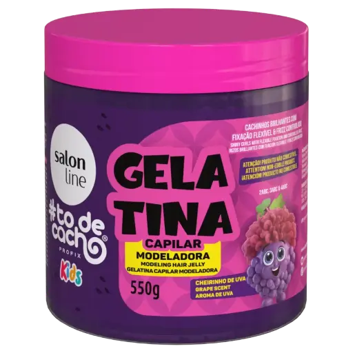[7908458325535] Gelée Capillaire Modelatrice pour Enfants - SOS Cachos Kids Uva - Salon Line 550g