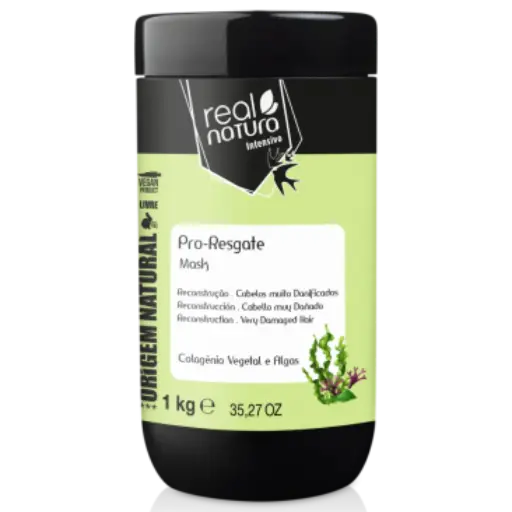 [5600493409226] Masque Réparateur - Spiruline et Algue Chlorella - Pro-Resgate - Real Natura 1kg