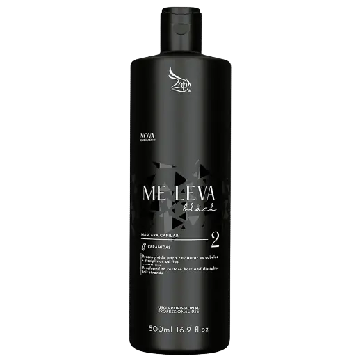 [7898597484197] Lissage Brésilien traditionnel - Crème lissante - Me Leva Black - Zap 500ml