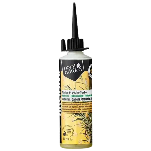 [5600493407062] Tonique Anti-Chute et Croissance - Pro-Alho Turbo - Ail, Romarin, Cannelle, Clou de Girofle - Real Natura 70ml
