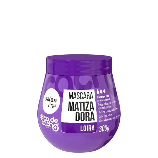 [7908458320783] Masque Capillaire - #To de Cacho - Neutralise les Tons Jaunes des Cheveux Blonds - Salon Line 300g